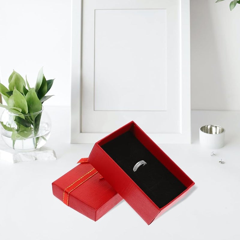 24Pcs Red Small Jewelry Box Organizer Case For Rings Earrings Necklaces Travel Storage - Image 5
